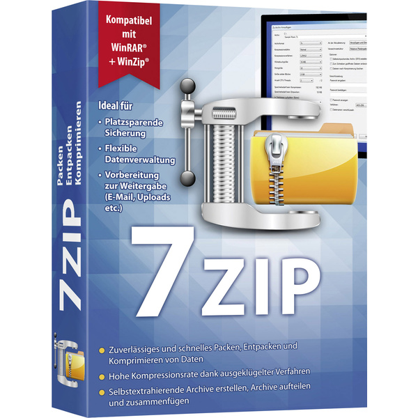 7 ZIP Vollversion, 1 Lizenz Windows Multimedia-Software