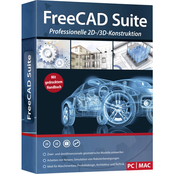 FreeCAD Suite Vollversion, 1 Lizenz Windows, Mac CAD-Software