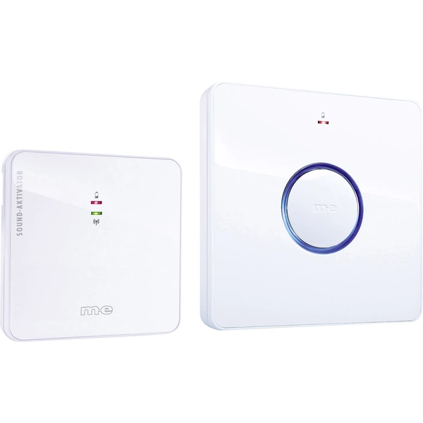 M-e modern-electronics 41094 Funkklingel Komplett-Set klangaktiv M-e modern-electronics 41094 Funkklingel Komplett-Set klangaktiv