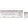 Cherry DW8000 Funk Tastatur, Maus-Set Spritzwassergeschützt Deutsch, QWERTZ, Windows® Weiß, Silber