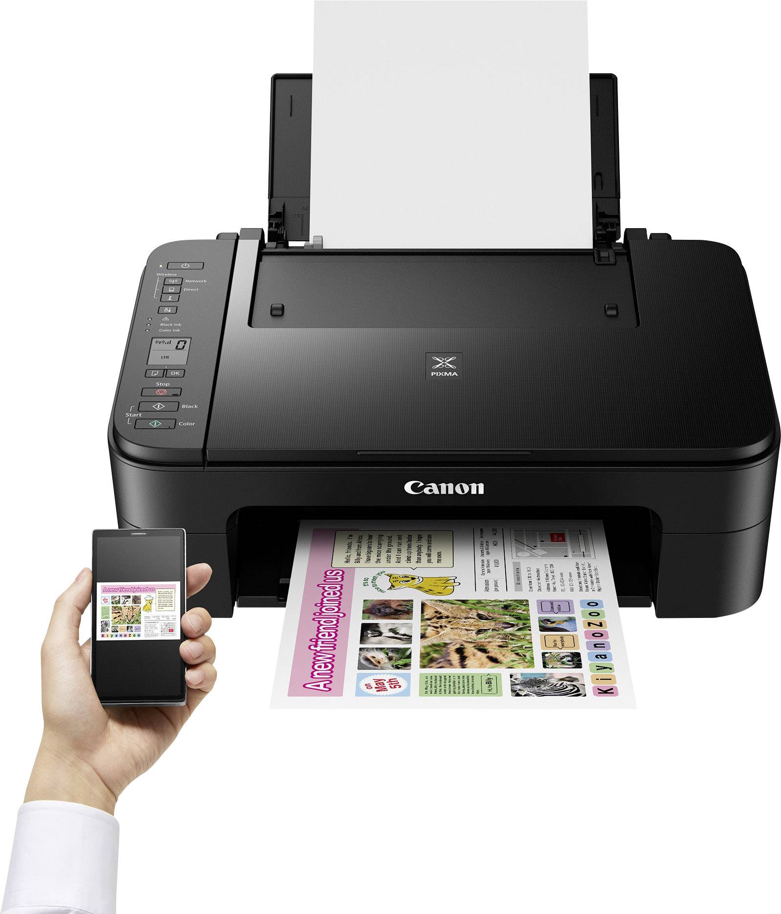 Canon PIXMA TS3150 Multifunktionsdrucker Tintenstrahl Farbe A4 Drucker, Scanner, Kopierer WLAN