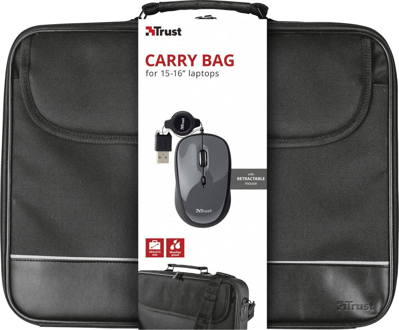 Trust Notebook Tasche 18902 Passend für maximal: 40,6 cm (16")  Schwarz