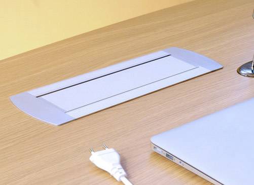 LEDmaxx 105950 Einbau-Steckdose mit HDMI, mit Schalter, mit USB, mit Cat6 Buchse IP20 Schwarz, Chrom