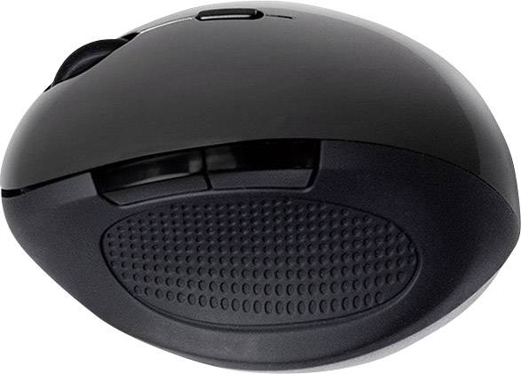 LogiLink ID0139 Ergonomische Maus Funk Optisch Schwarz 6 Tasten 1600 dpi Ergonomisch