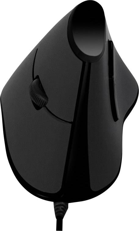 LogiLink ID0158 Ergonomische Maus USB Optisch Schwarz 5 Tasten 1000 dpi Ergonomisch