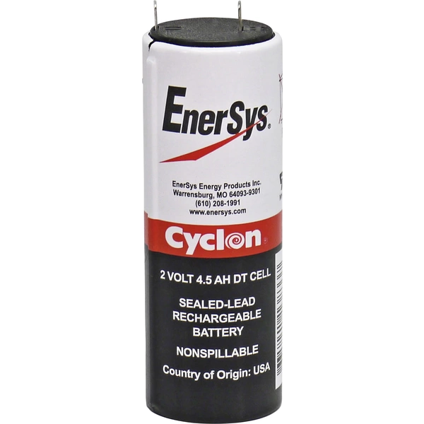 EnerSys Hawker Cyclon DT 0860-0004 Bleiakku 2V 4.5Ah Blei-Vlies (AGM) (Ø x H) 34mm x 103mm Flachstecker 4.8mm Wartungsfrei EnerSys Hawker Cyclon DT 0860-0004 Bleiakku 2V 4.5Ah Blei-Vlies (AGM) (Ø x H) 34mm x 103mm Flachstecker 4.8mm Wartungsfrei