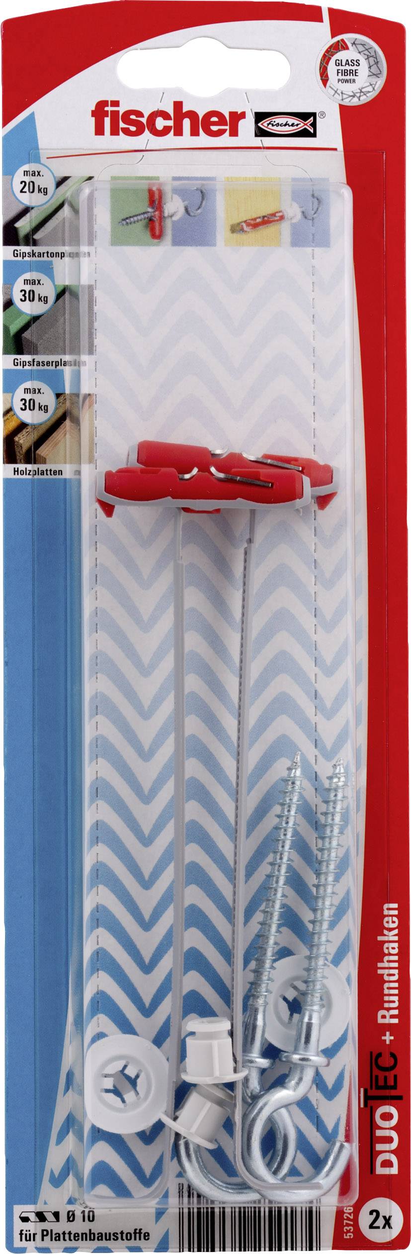 Fischer 537268 DUOTEC 10 RH K Kippdübel 47 mm 10 mm 2 St.