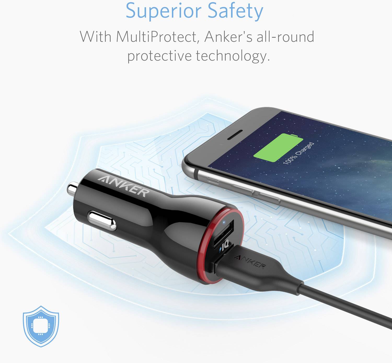 Anker PowerDrive 2 USB-Ladegerät 24 W KFZ, LKW Anzahl Ausgänge: 2 x