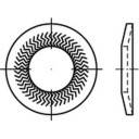 Alstertaler Schrauben & Präzisionsteile Sperrkantscheiben 12mm 24.25mm Federstahl verzinkt 100 St. 159394