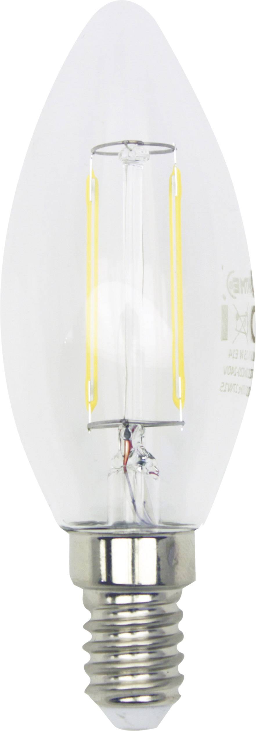 LightMe LM85264 LED EEK F (A - G) E14 Kerzenform 5 W = 40 W Warmweiß (Ø x L) 35 mm x 97 mm dimmbar