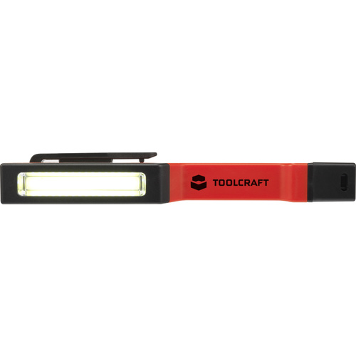 TOOLCRAFT 1593959 Penlight, Arbeitsleuchte batteriebetrieben LED 31 mm, 19 mm Rot/Schwarz