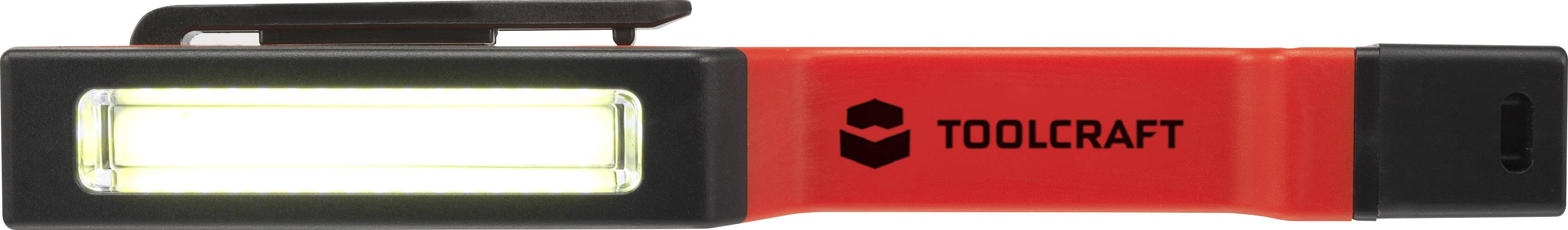 TOOLCRAFT 1593959 Penlight, Arbeitsleuchte batteriebetrieben LED 31mm Rot/Schwarz