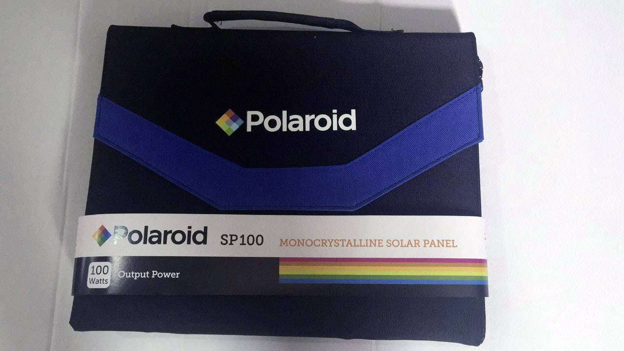 Polaroid SP100 717-843063 Solar-Ladegerät Ladestrom Solarzelle 5600mA 100W
