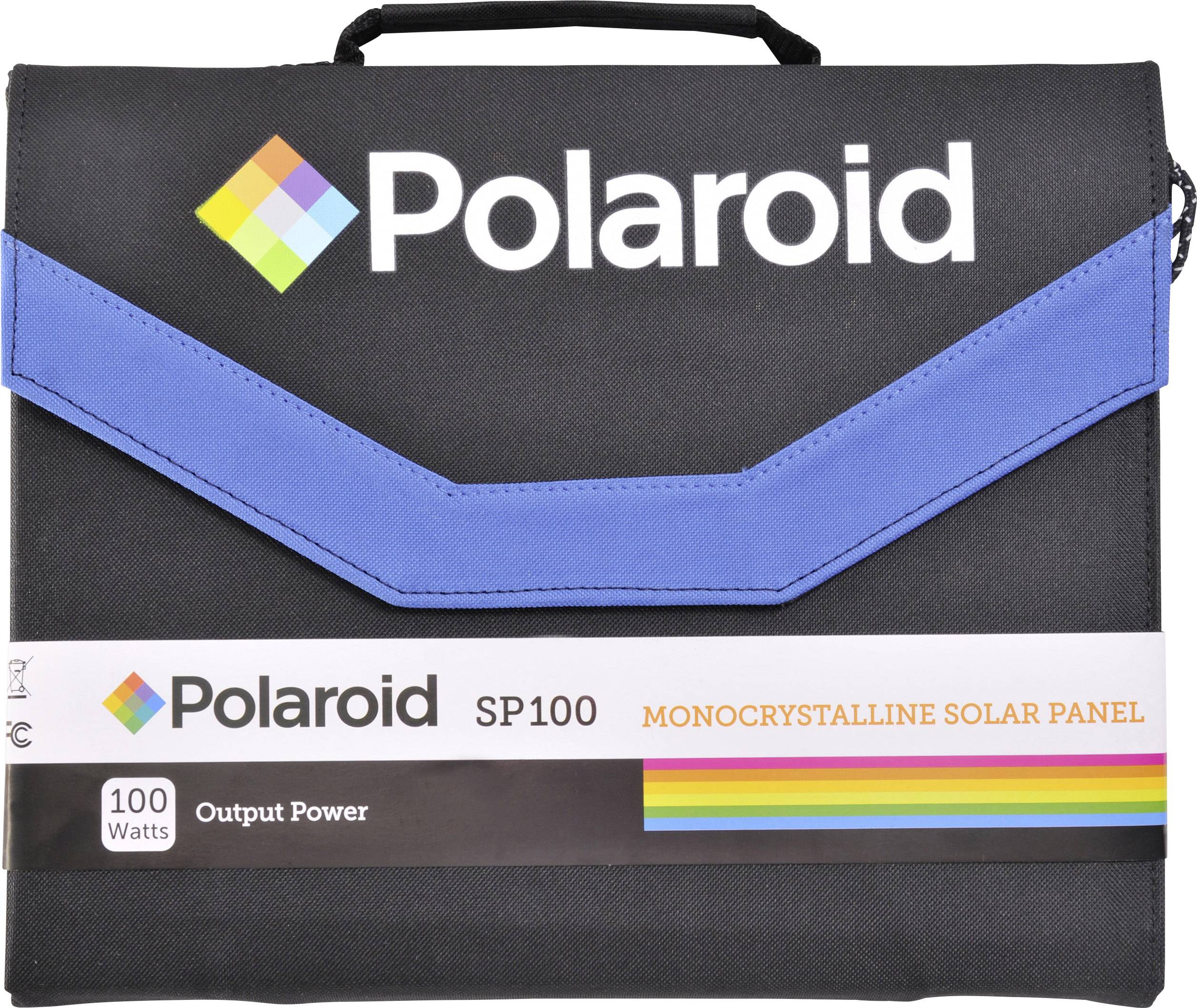 Polaroid SP100 717-843063 Solar-Ladegerät Ladestrom Solarzelle 5600mA 100W