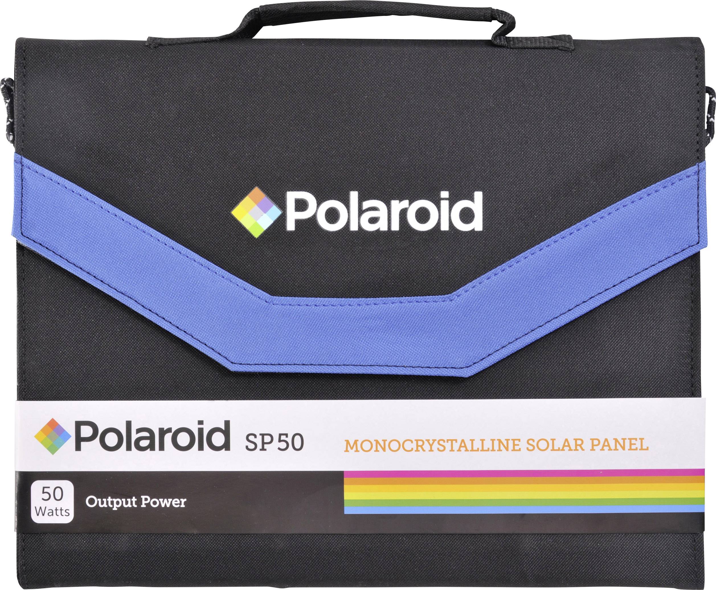 Polaroid SP50 717-843032 Solar-Ladegerät Ladestrom Solarzelle 2800mA 50W