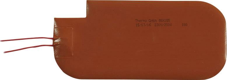 Thermo TECH Silikon Heizfolie selbstklebend 230 V/DC, 230 V/AC 250 W Schutzart IPX7 (L x B) 185 mm