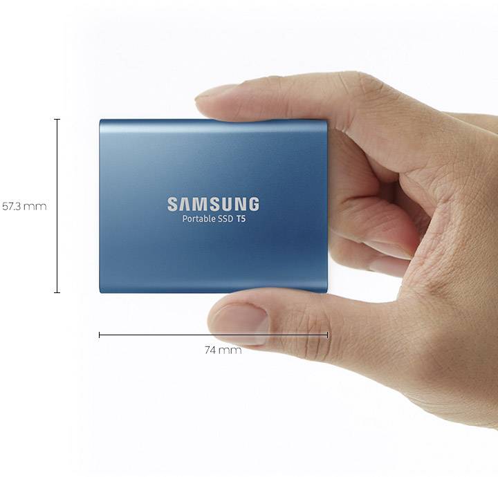Samsung MU-PA250B/EU Portable T5 Externe SSD 250GB Ocean Blue USB-C™ USB 3.1