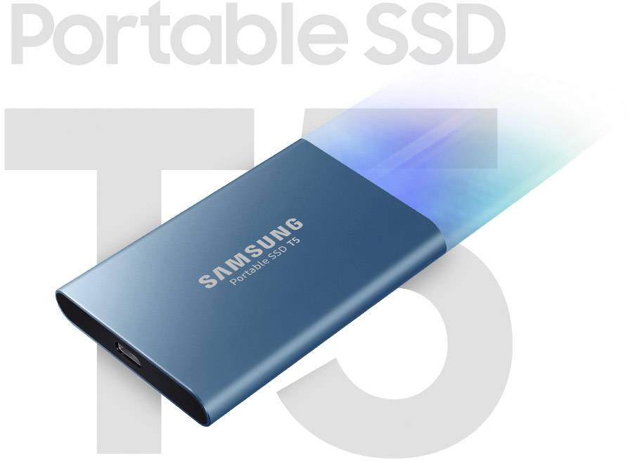 Samsung MU-PA250B/EU Portable T5 Externe SSD 250GB Ocean Blue USB-C™ USB 3.1