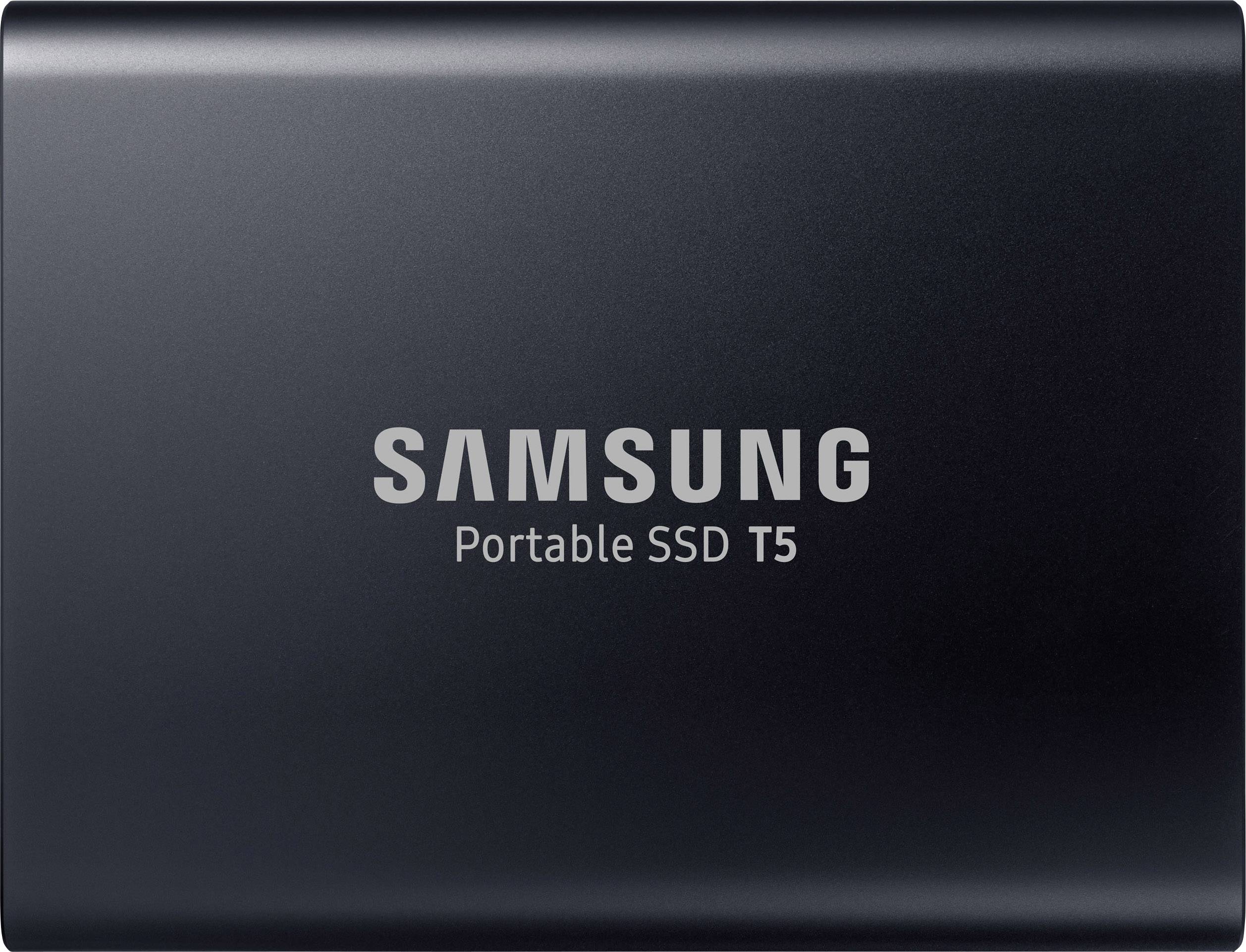 Samsung Portable T5 2 TB Externe SSD USB-A (USB 3.2 Gen 2) Deep Black MU-PA2T0B/EU