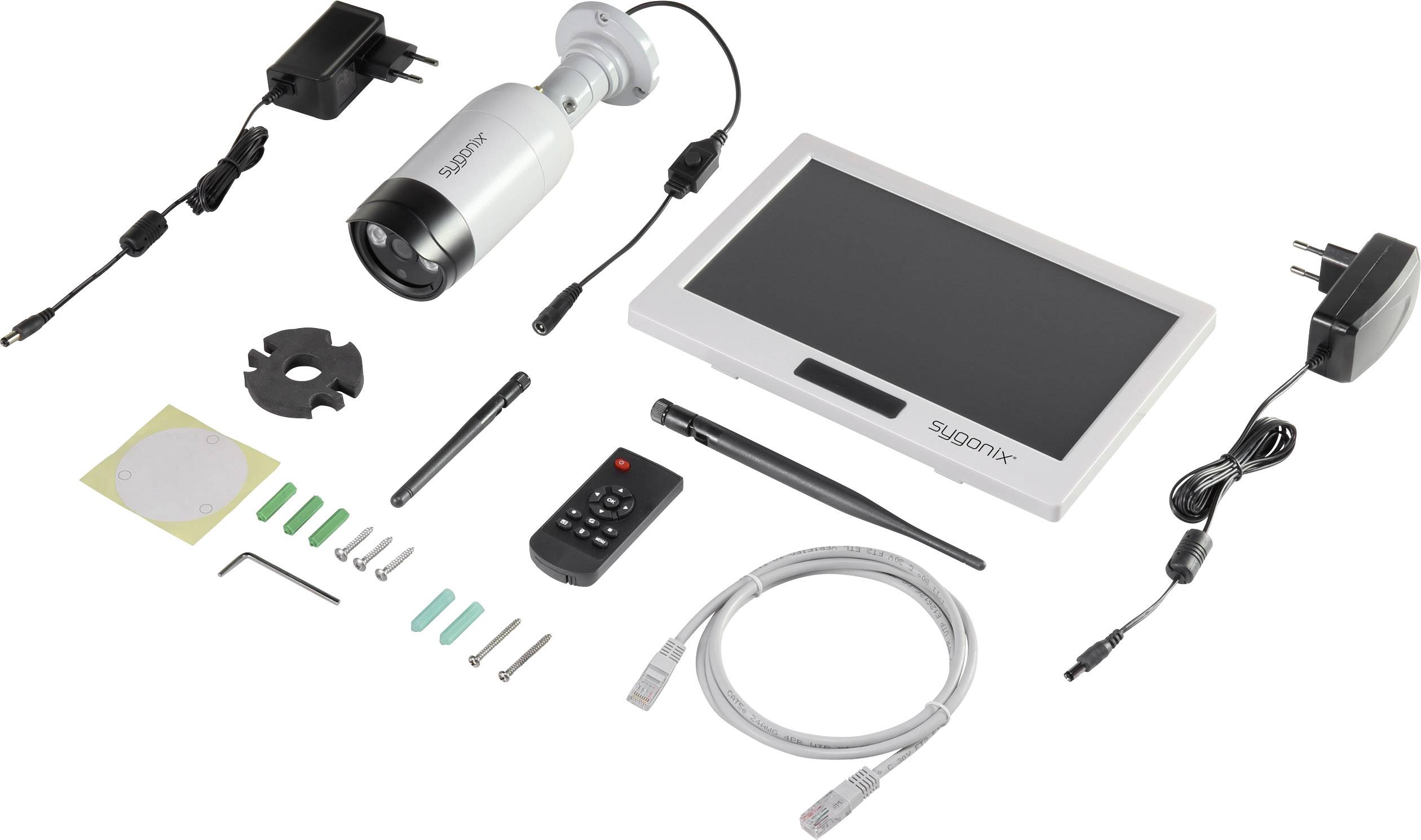 Sygonix  1594378 Funk-Überwachungskamera-Set  mit 1 Kamera   2.4 GHz