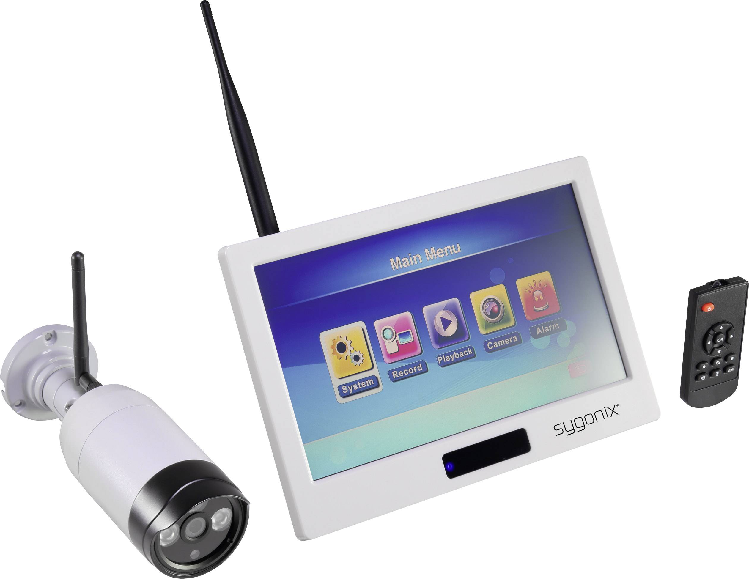 Sygonix  1594378 Funk-Überwachungskamera-Set  mit 1 Kamera   2.4 GHz