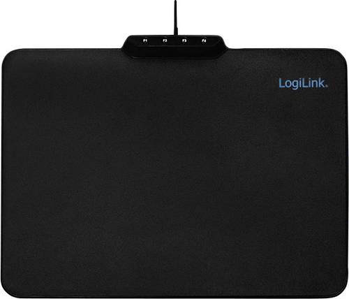 LogiLink ID0155 Gaming-Mauspad Beleuchtet Schwarz (B x T) 360mm x 260mm