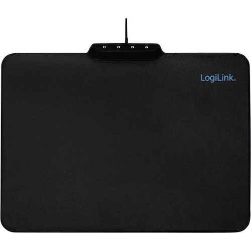 LogiLink ID0155 Gaming-Mauspad Beleuchtet Schwarz (B x T) 360mm x 260mm