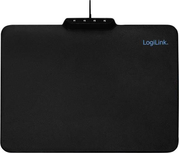 LogiLink ID0155 Gaming-Mauspad Beleuchtet Schwarz