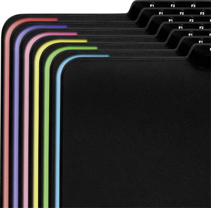 LogiLink ID0155 Gaming-Mauspad Beleuchtet Schwarz