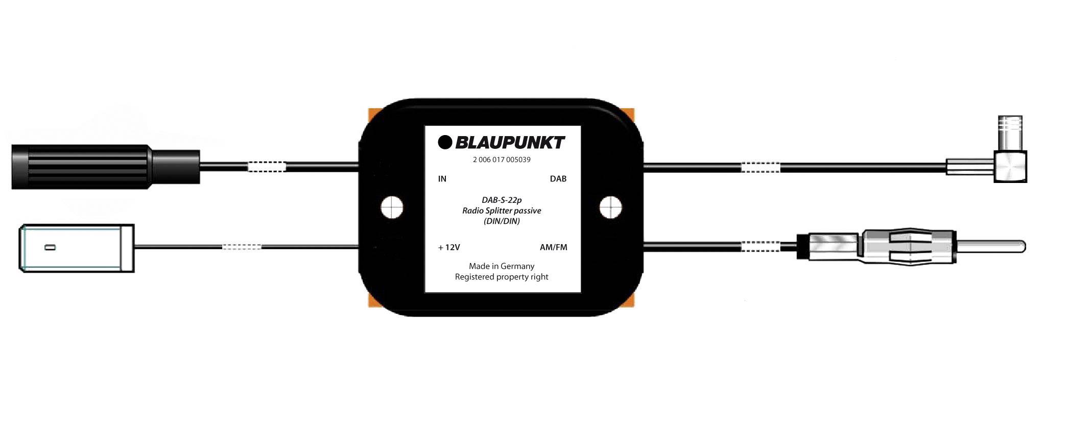 Blaupunkt Auto-Antennen-Adapter DIN 150 Ohm 2006017472409