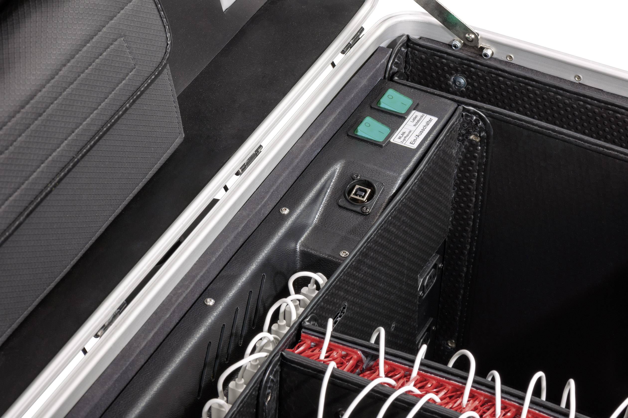 Parat i16 Lade- und Managementsystem Wagen Alle iPad ab Generation 4 (bis 9,7"), Alle iPad Mini für Apple Lightning verkabelt