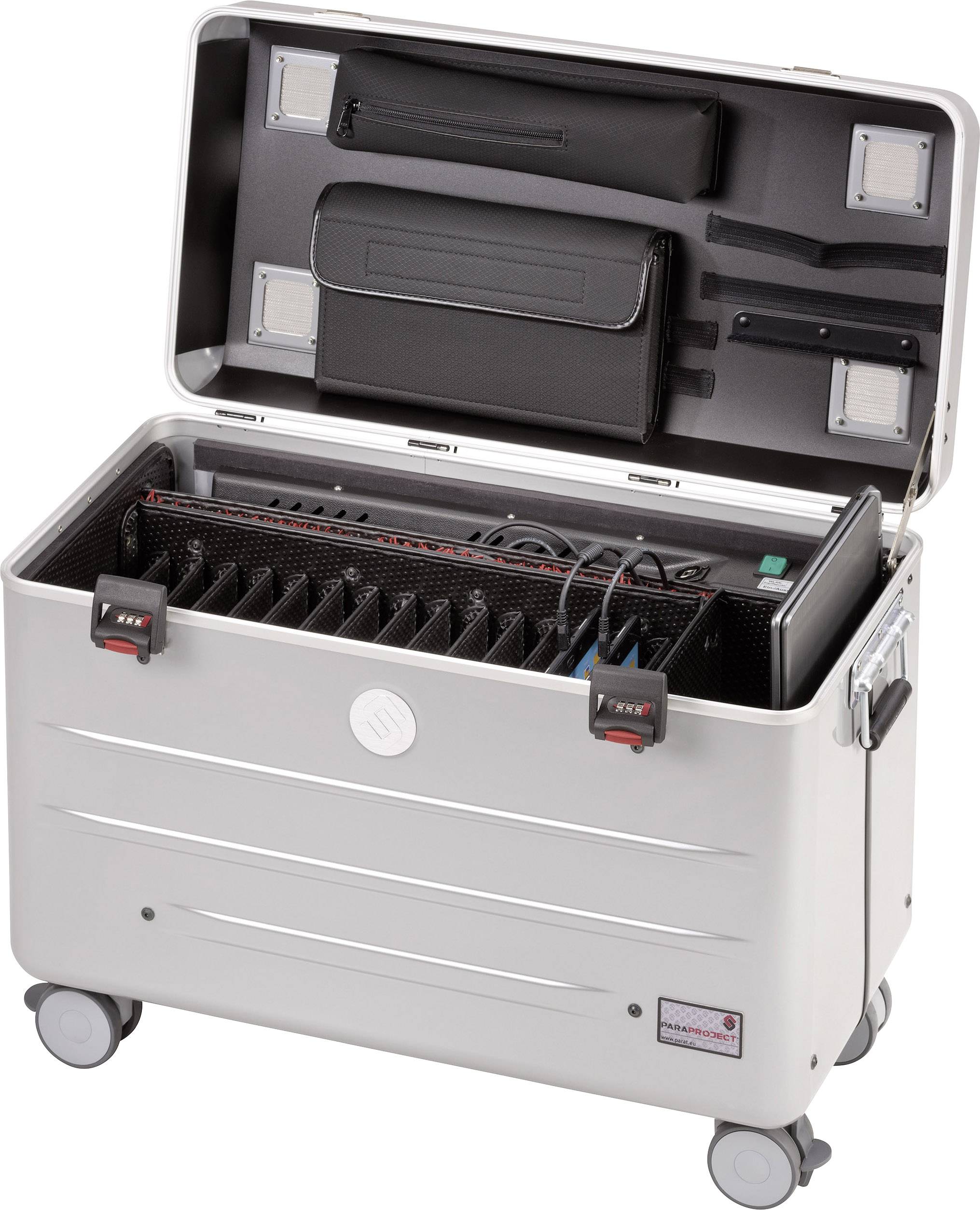 Parat A16 Lade- und Managementsystem Wagen Tablets mit Mikro-USB-Anschluss (Bis 10")