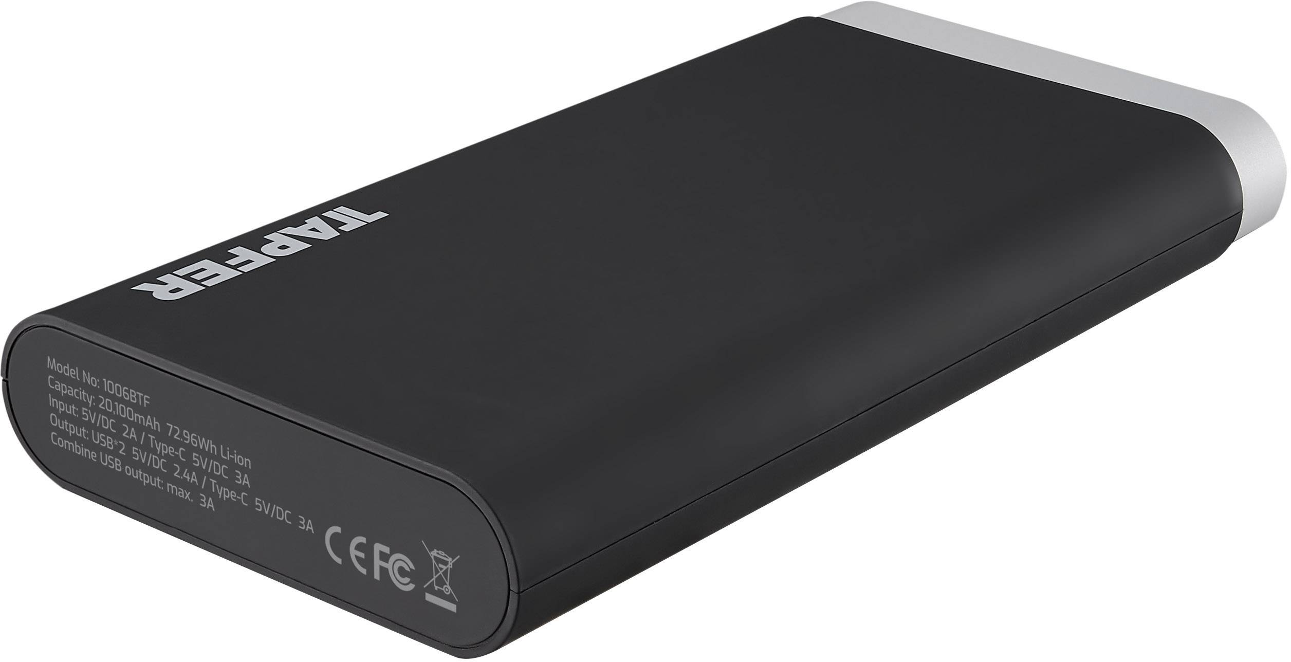 Tapfer TCP-20100 Powerbank (Zusatzakku) Li-Ion 20100 mAh 1006BTF