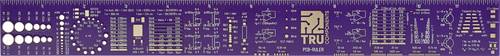TRU Components PCB Lineal Magenta 1 St. PCB RULER (L x B x H) 300 x 34 x 1mm