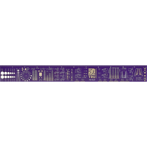 TRU Components PCB Lineal Magenta 1 St. PCB RULER (L x B x H) 300 x 34 x 1mm