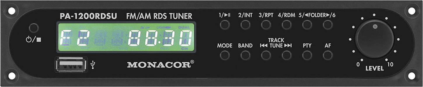 Monacor PA-1200RDSU ELA-Radio/CD-Modul
