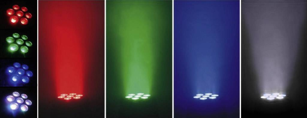 IMG STAGELINE 38.7740 WASH-42LED DMX LED-Effektstrahler Anzahl LEDs (Details):7 St. 10W