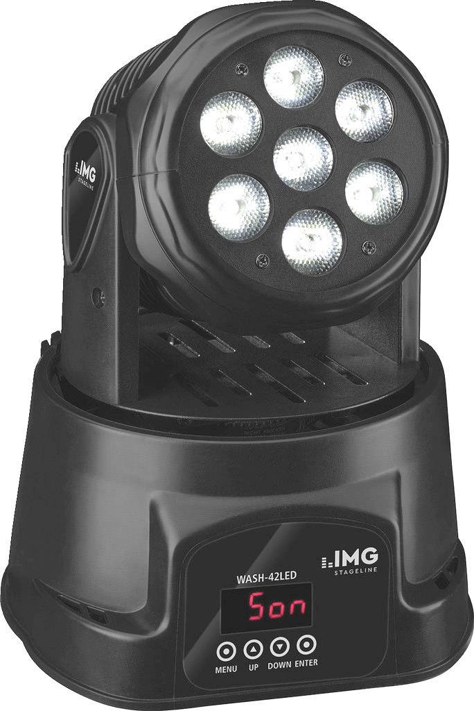 IMG STAGELINE 38.7740 WASH-42LED DMX LED-Effektstrahler Anzahl LEDs (Details):7 St. 10W