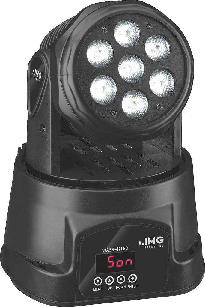 IMG STAGELINE 38.7740 WASH-42LED DMX LED-Effektstrahler Anzahl LEDs (Details):7 St. 10W