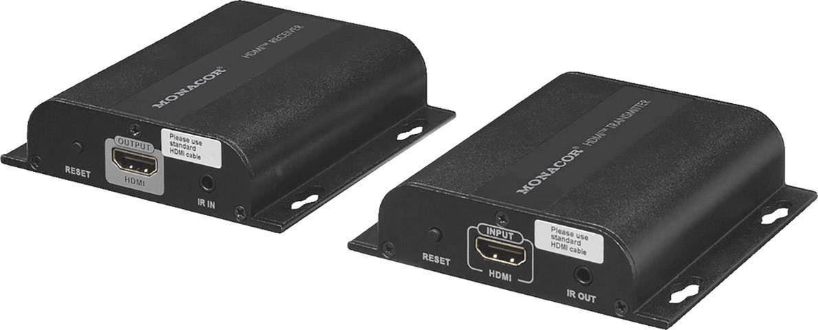Monacor INS-100Z LAN (10/100MBit/s), HDMI® Extender (Verlängerung) über Netzwerkkabel RJ45 100m