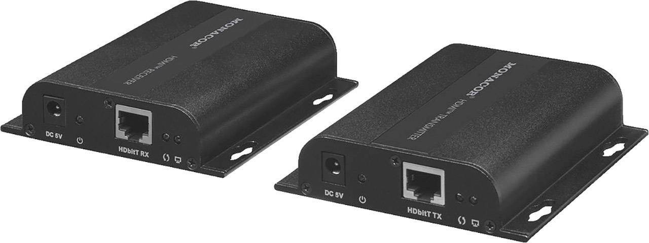 Monacor INS-100Z LAN (10/100MBit/s), HDMI® Extender (Verlängerung) über Netzwerkkabel RJ45 100m