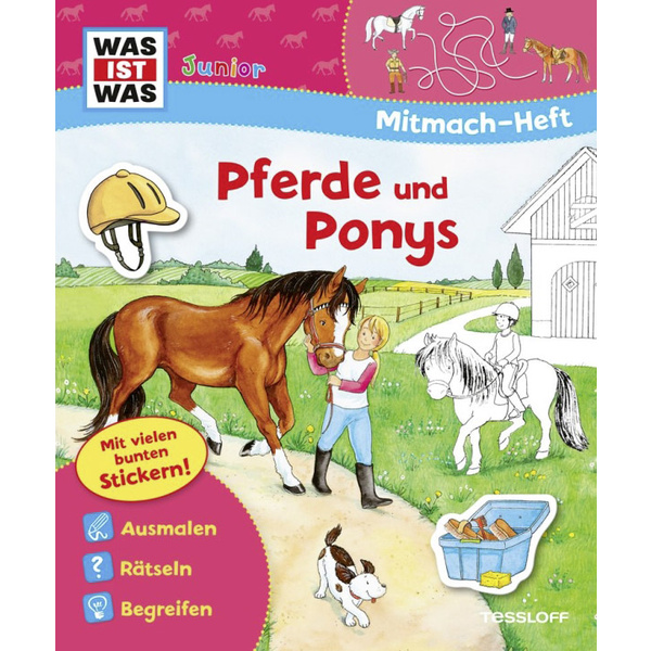 WAS IST WAS Junior: Mitmach-Heft Pferde und Ponys 978-3-7886-2000-4 1St.