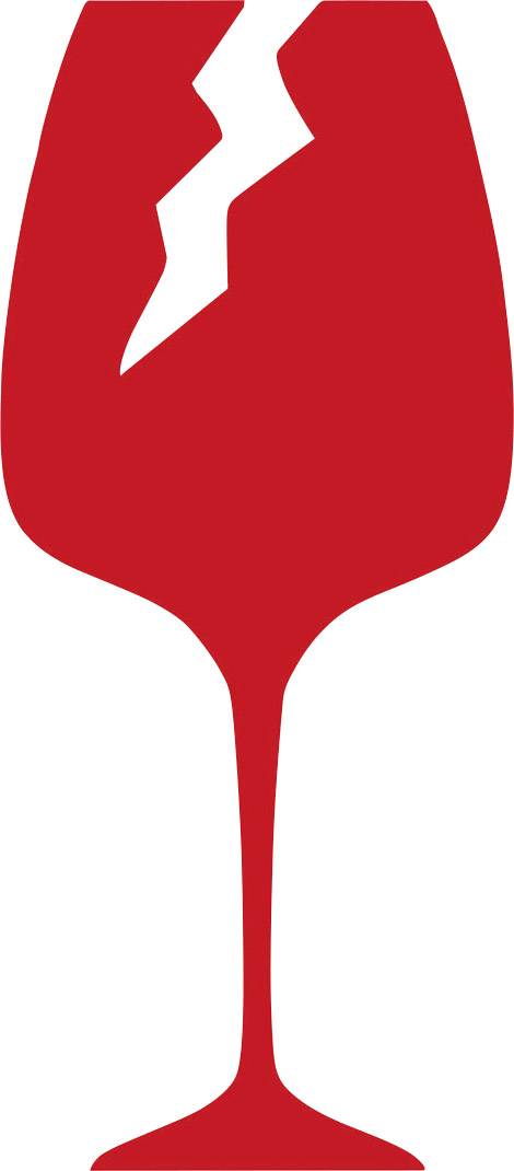 Avery-Zweckform 7251 Etiketten Rolle 74 x 100mm Papier Rot 200 St. Warnetiketten