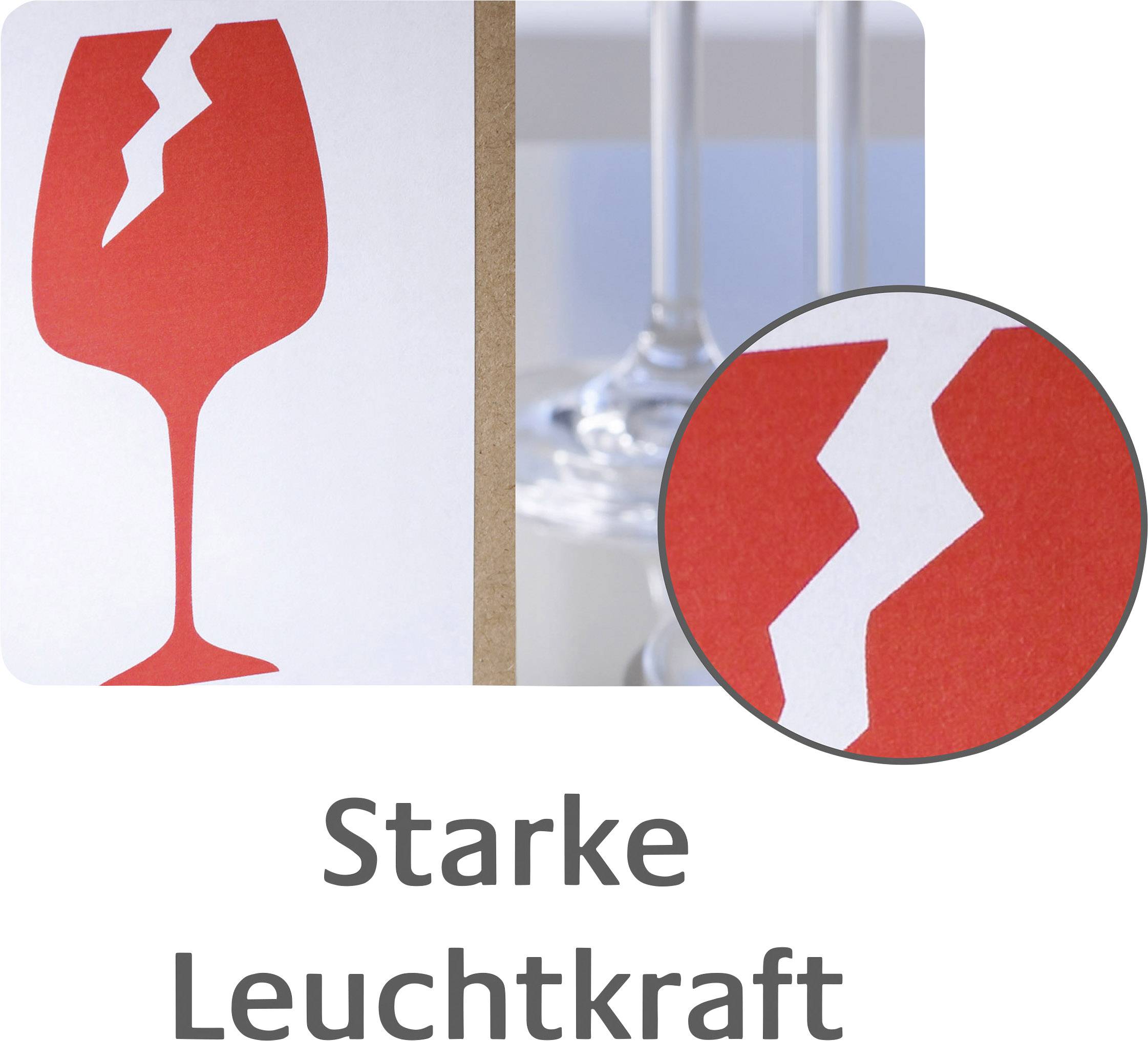 Avery-Zweckform 7251 Warnetiketten 74 x 100 mm Papier Rot 200 St.