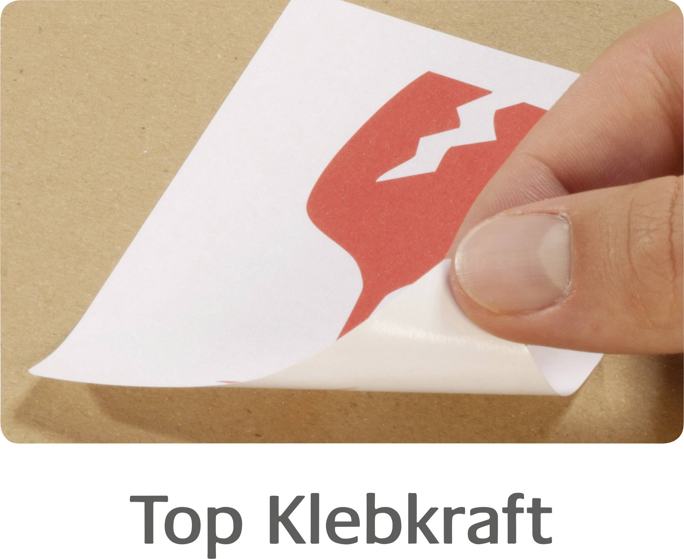 Avery-Zweckform 7251 Warnetiketten 74 x 100 mm Papier Rot 200 St.