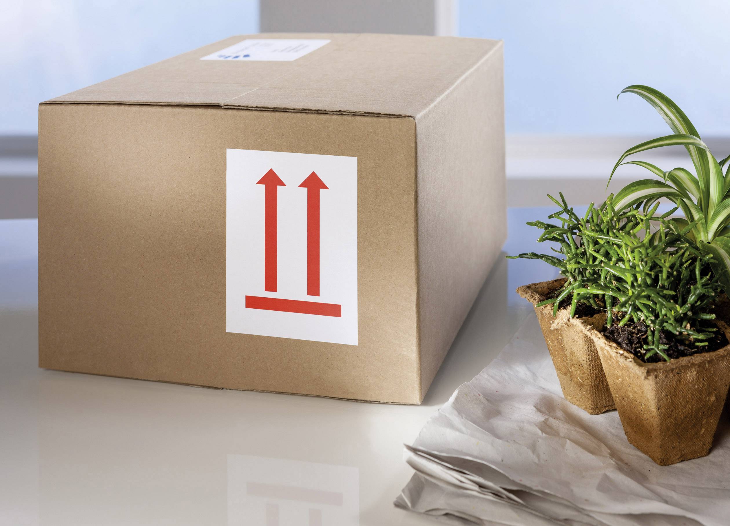 Avery-Zweckform 7250 Warnetiketten 74 x 100 mm Papier Rot 200 St.