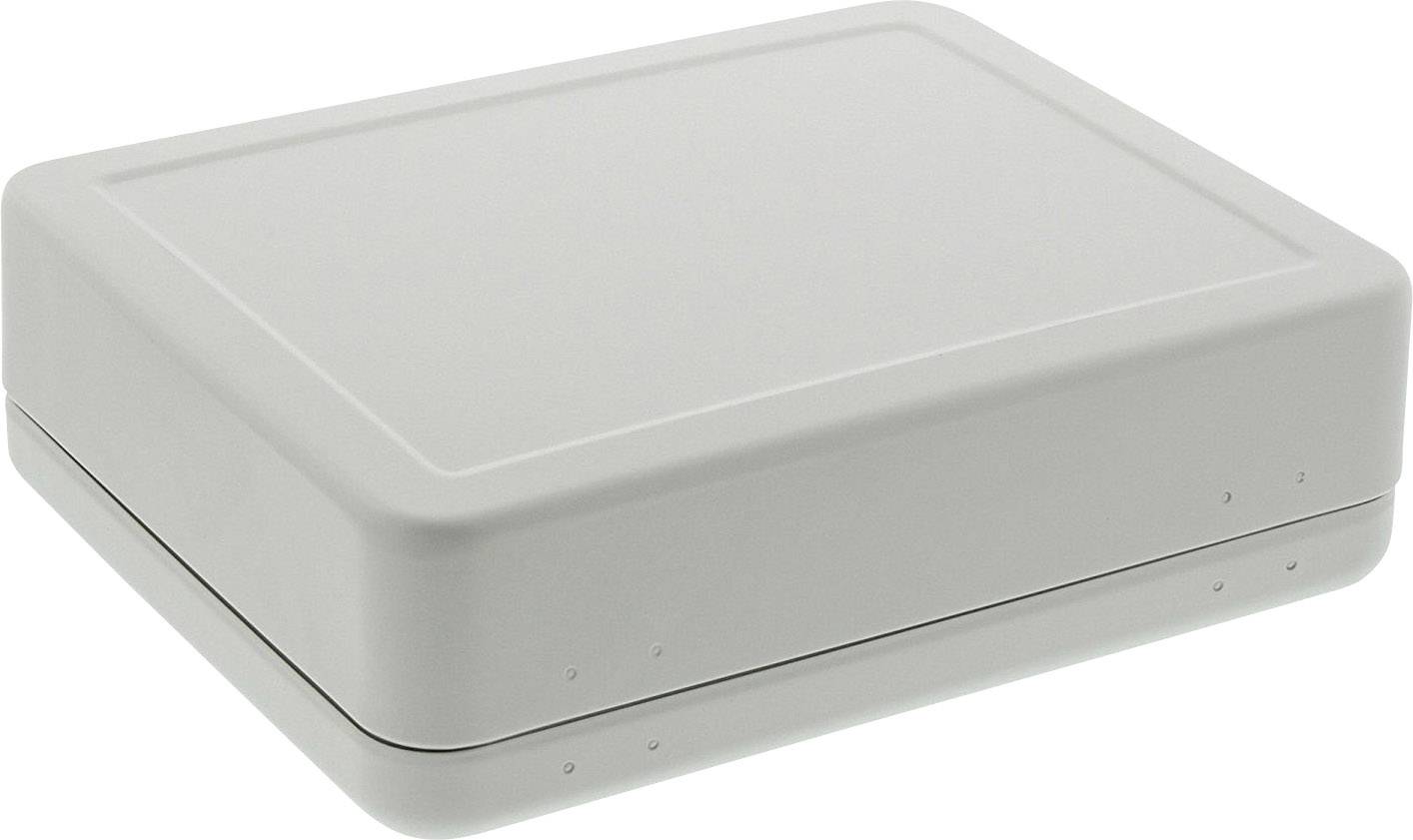 Graues rechteckiges Gehäuse, geschlossen, ohne sichtbare Details oder Beschriftungen.