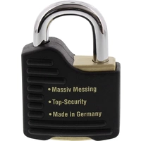 Burg Wächter Gamma 700 55 SB Vorhängeschloss verschieden schließend Messing, Schwarz Profilzylinder-Vorhangschloss Burg Wächter Gamma 700 55 SB Vorhängeschloss verschieden schließend Messing, Schwarz Profilzylinder-Vorhangschloss