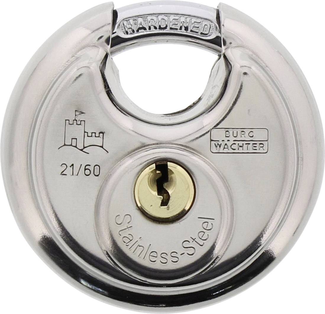 Burg Wächter Circle 21 60 SB Vorhängeschloss verschieden schließend Edelstahl Profilzylinder-Vorhangschloss