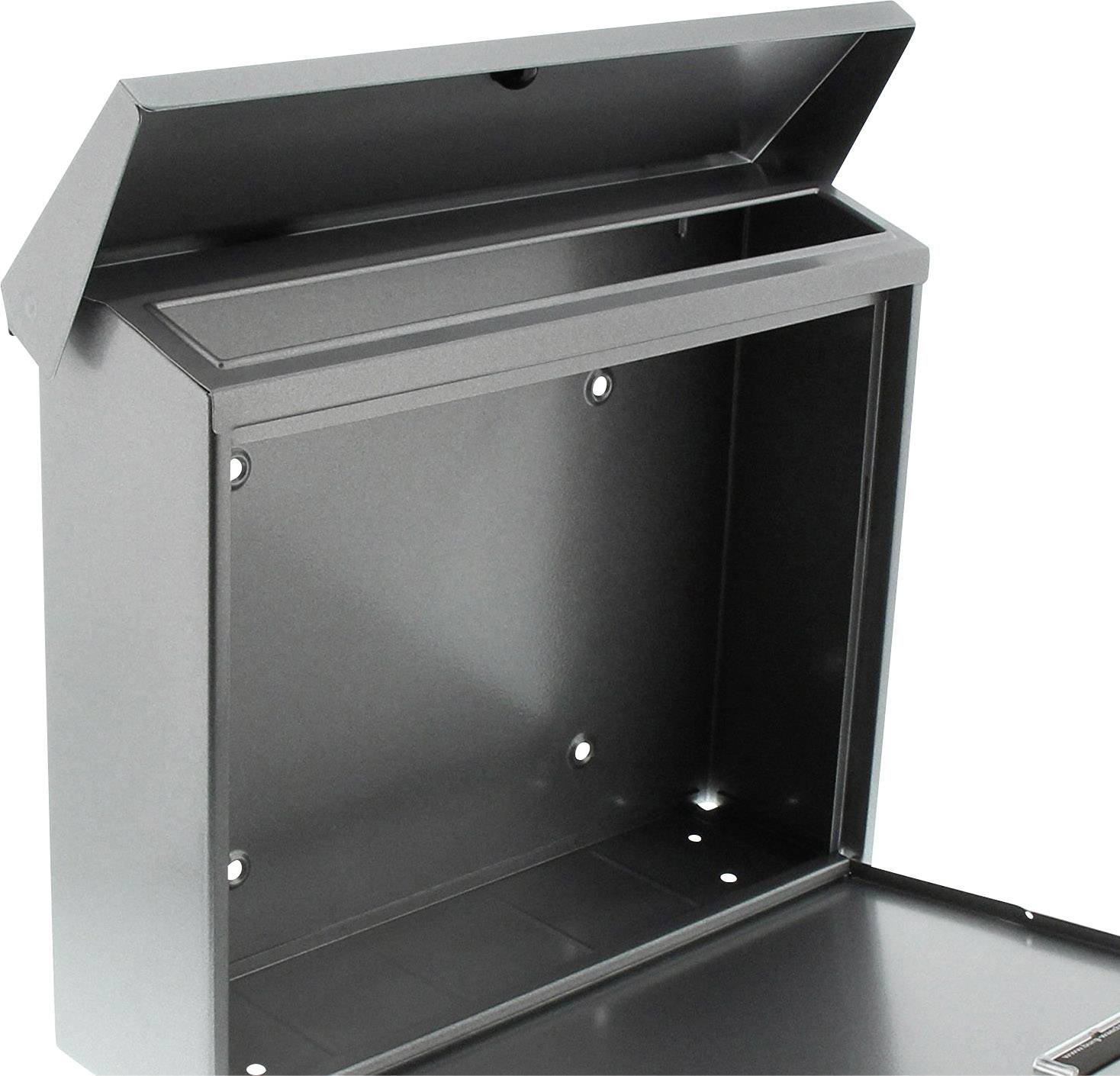 Burg Wächter 61160 JOURNAL 5867 SI Briefkasten Stahlblech Silber Schlüsselschloss